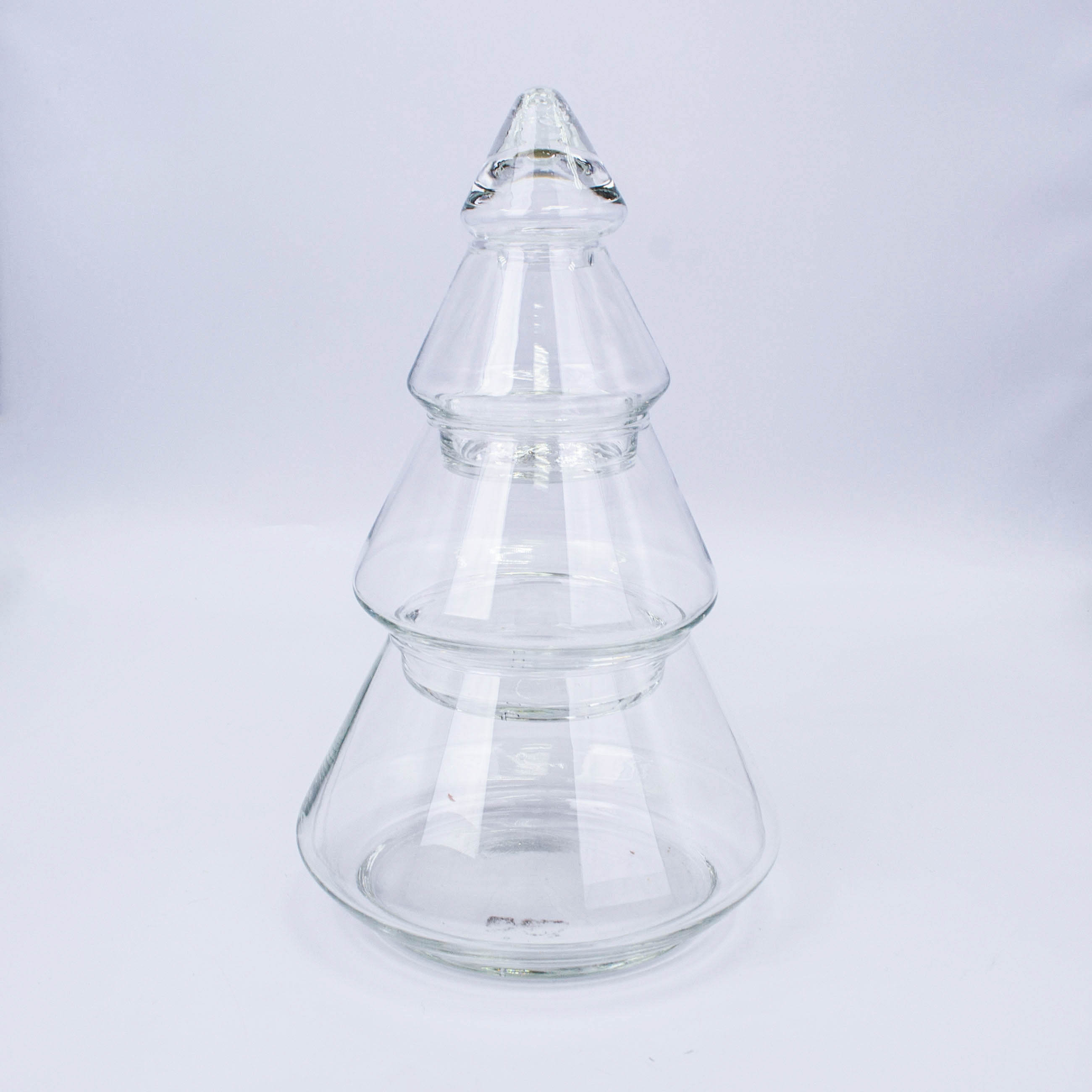 Фигура Ёлочка Рейнская (стекло) D19*H30.5см Прозрачная