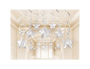 Спираль Звезда Silver 60см 30шт/A
