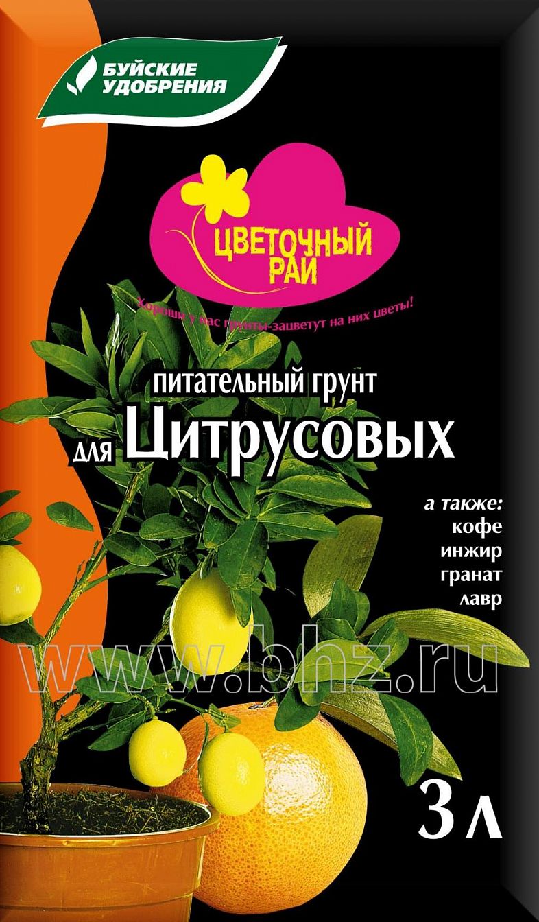 Грунт питательный "Цветочный рай" для цитрусовых