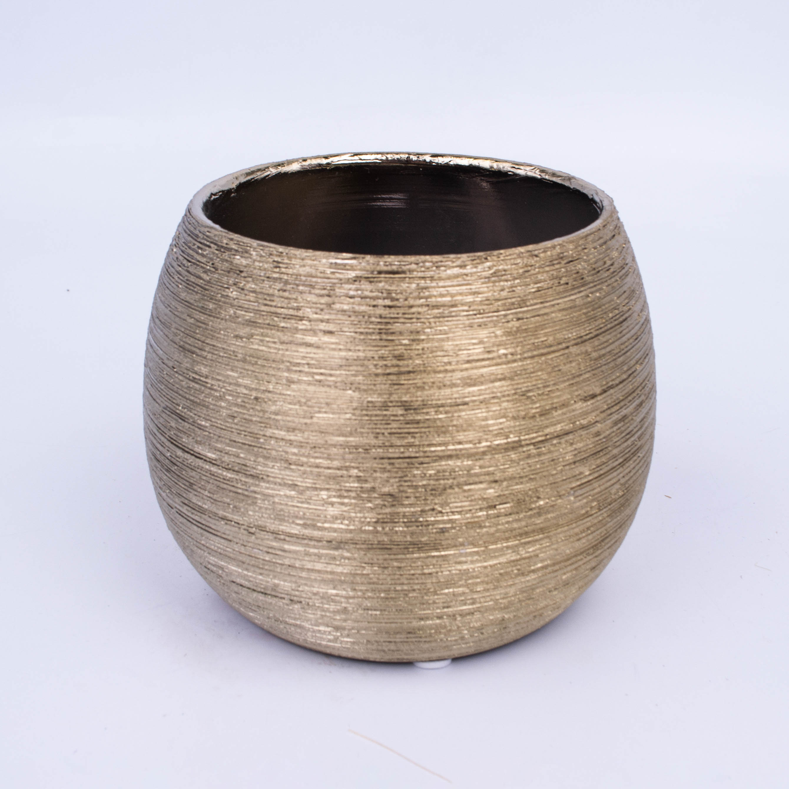 Кашпо керамика Золотая HY011-B 13*13*10.5