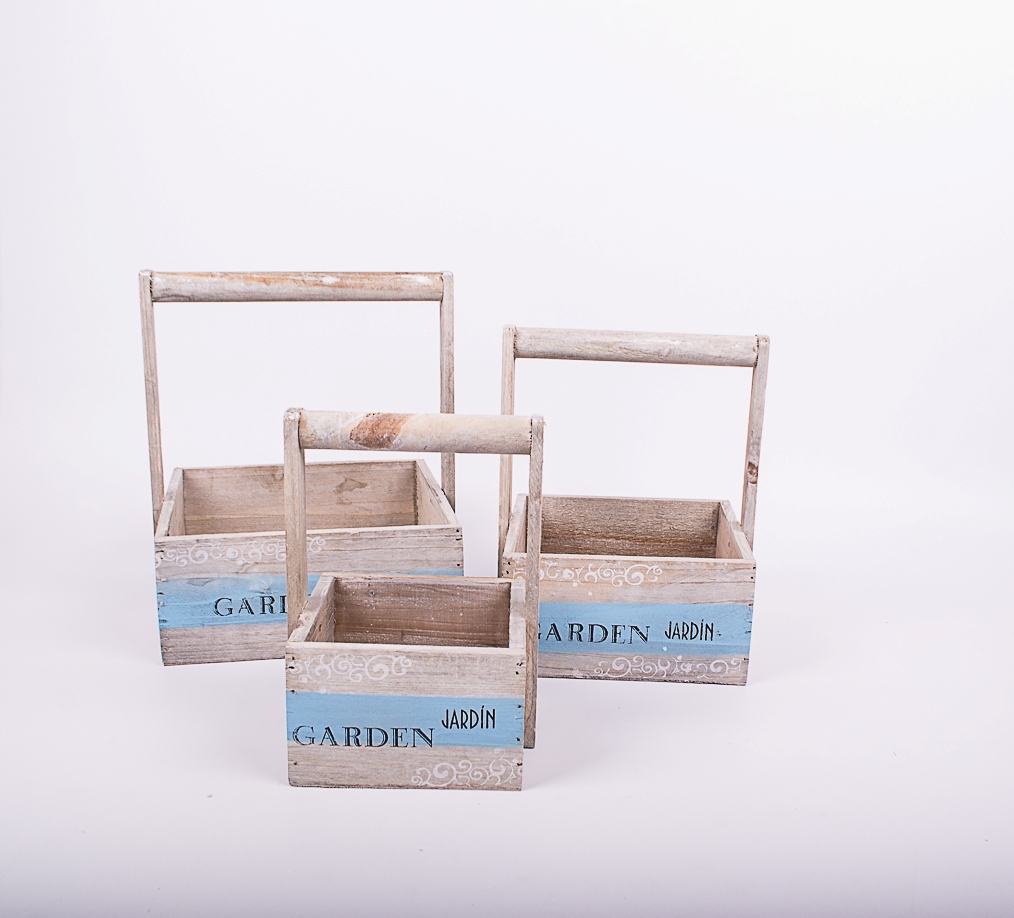 Ящик для цветов из 3-х шт. Garden 20*20*Н9.15*15*Н8.11*11*Н7.5