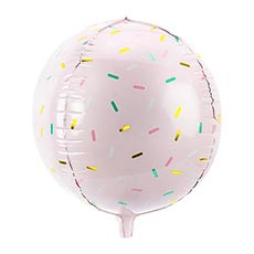 Шар Сфера 3D (16/41 см) Конфетти Light Pink