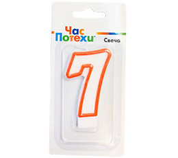 Свеча цифра Классик №7 6см/G