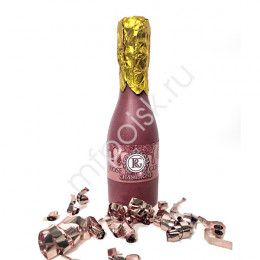 Хлопушка пружинная Rose Gold Сhampagne 20см
