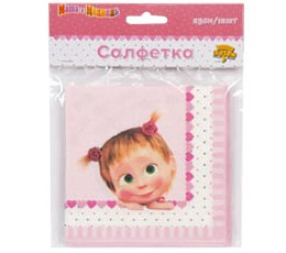 Салфетки Маша Сердца 25см 12шт/G