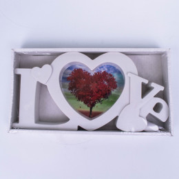 Фоторамка Надпись Love 1 фото 22*11 см