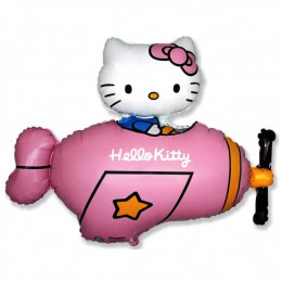 HELLO KITTY котенок в самолете розовый