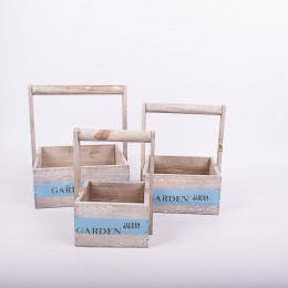 Ящик для цветов из 3-х шт. Garden 20*20*Н9.15*15*Н8.11*11*Н7.5